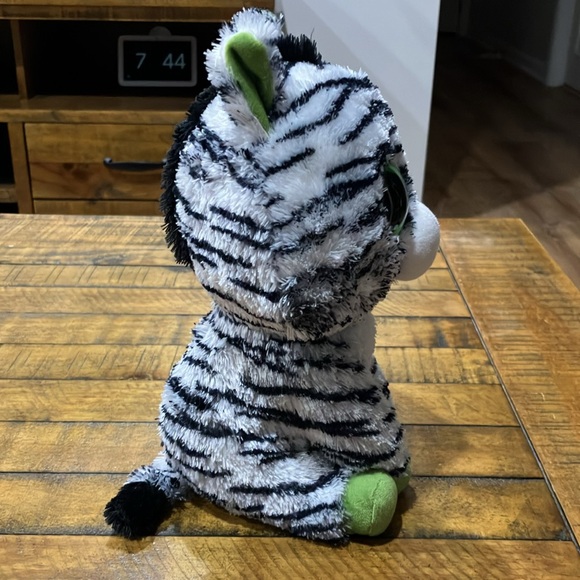 TY Beanie Boos | Zig zag the zebra medium size plush - Picture 4 of 8